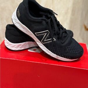 New Balance Black and White Running Shoes